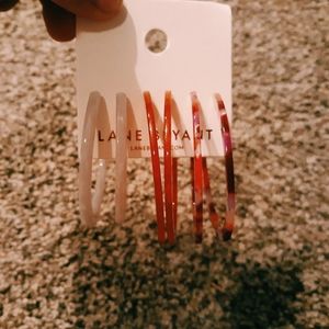 Resin Hoop Earings NWT